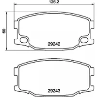 Hella 8DB 355 005-571 Remblokken