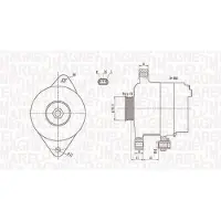 MAGNETI MARELLI 063731793010 Dynamo / Alternator