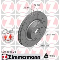 ZIMMERMANN 400.3606.20 Remschijf
