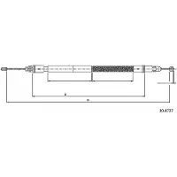 METZGER AUTOTEILE 10.4737 Handremkabel
