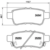 Brembo Remblokken set P 28 062 Brembo voor o.a. HONDA
