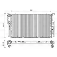 Valeo Radiator, motorkoeling 735454