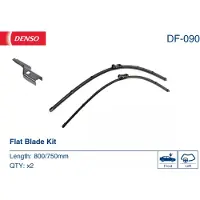 Denso Wisserblad DF-090, 800/750mm, Voor, 2 Stuk
