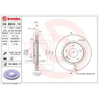 Brembo Remschijf 09.B843.11
