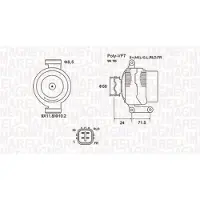 MAGNETI MARELLI 063731965010 Dynamo / Alternator