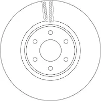 TRW Remschijf DF6968S, 1 stuk