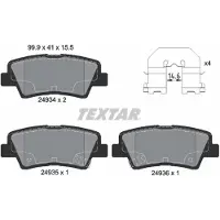 Textar 2493401 Remblokken