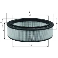 MAHLE ORIGINAL MAHLE luchtfilter LX 2844