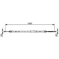 Bosch Kabel, parkeerrem 1 987 482 637