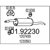 MTS 01.92230 Einddemper