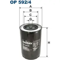 FILTRON Oliefilter OP 592/4