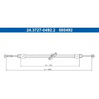 Ate 24.3727-0492.2 Handremkabel
