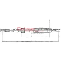METZGER 10.943 Handremkabel