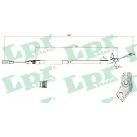 LPR C0453B Handremkabel