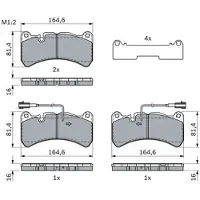 Bosch Remblokset 0 986 424 104, voor