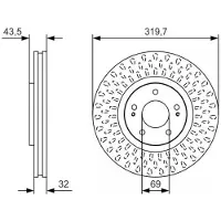 Bosch 0 986 479 T01 Remschijf