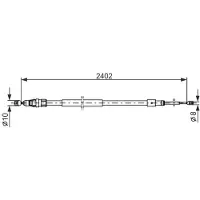 Bosch 1 987 482 276 Handremkabel