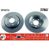 TRW DF4212 Remschijf