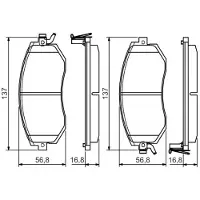 Bosch 0 986 495 125 Remblokken