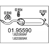 MTS 01.95590 Einddemper