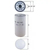 MAHLE ORIGINAL KC 757 Brandstoffilter