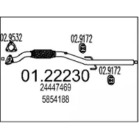 MTS Uitlaatpijp 01.22230
