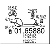 MTS 01.65880 Einddemper