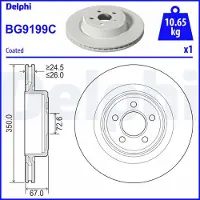 Delphi BG9199C Remschijf