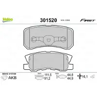 Valeo 301520 Remblokken