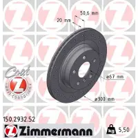 ZIMMERMANN 150.2932.52 Remschijf