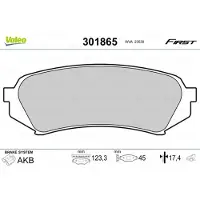 Valeo 301865 Remblokken