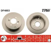 TRW DF4803 Remschijf