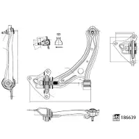 FEBI BILSTEIN 186639 Draagarm