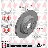 ZIMMERMANN 150.3455.75 Remschijf