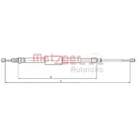 METZGER 10.6687 Handremkabel