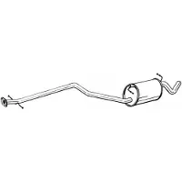Bosal 289-017 Uitlaat middendemper