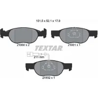 Textar Remblokkenset, schijfrem 2193002