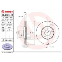Brembo Remschijf 09958911, 1 stuk