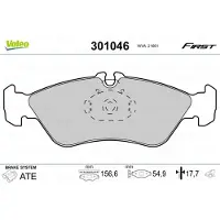 Valeo 301046 Remblokken