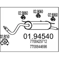 MTS 01.94540 Einddemper