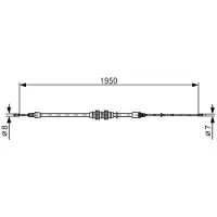 Bosch 1 987 482 785 Handremkabel