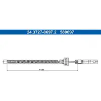 Ate 24.3727-0697.2 Handremkabel