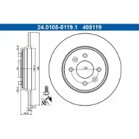 Ate 24.0108-0119.1 Remschijf
