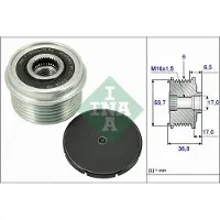 INA Dynamovrijloop 535007410 Ina voor o.a. FORD