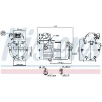 Nissens Compressor, airconditioning 891022