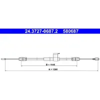 Ate 24.3727-0687.2 Handremkabel