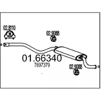 MTS 01.66340 Einddemper