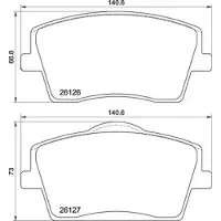 Brembo Remblokkenset, schijfrem P 86 031