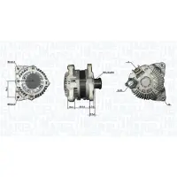 MAGNETI MARELLI Dynamo / Alternator 063732186010