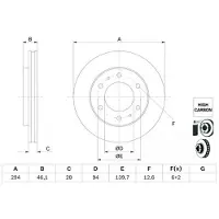 Bosch 0 986 479 F45 Remschijf